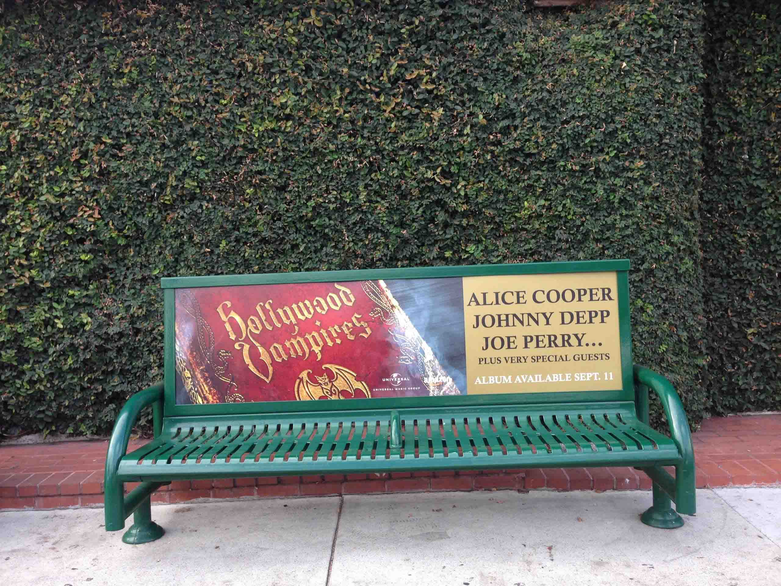 Hollywood Vampires Bus Bench