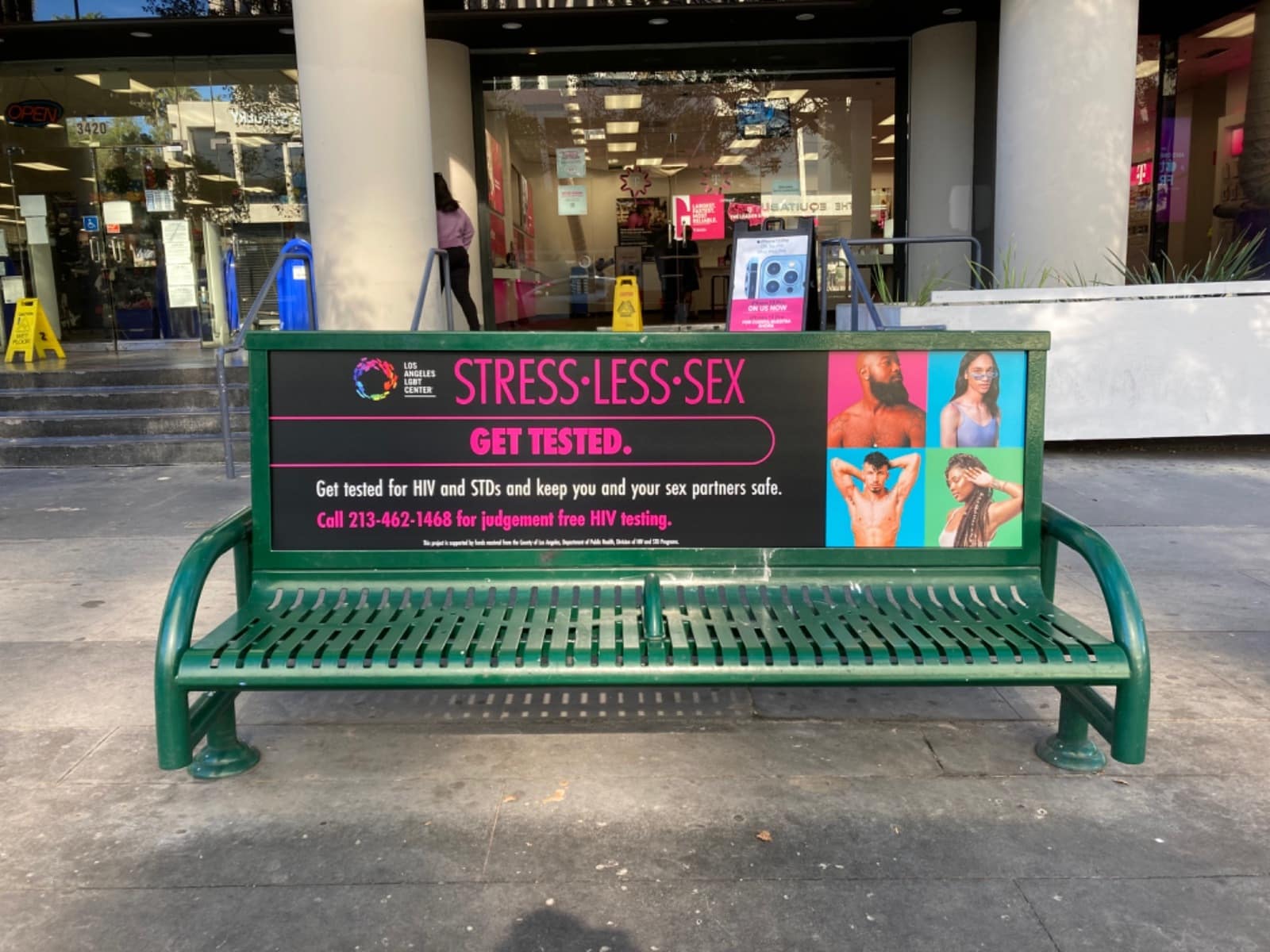 Non-Profit Bus Bench Ad