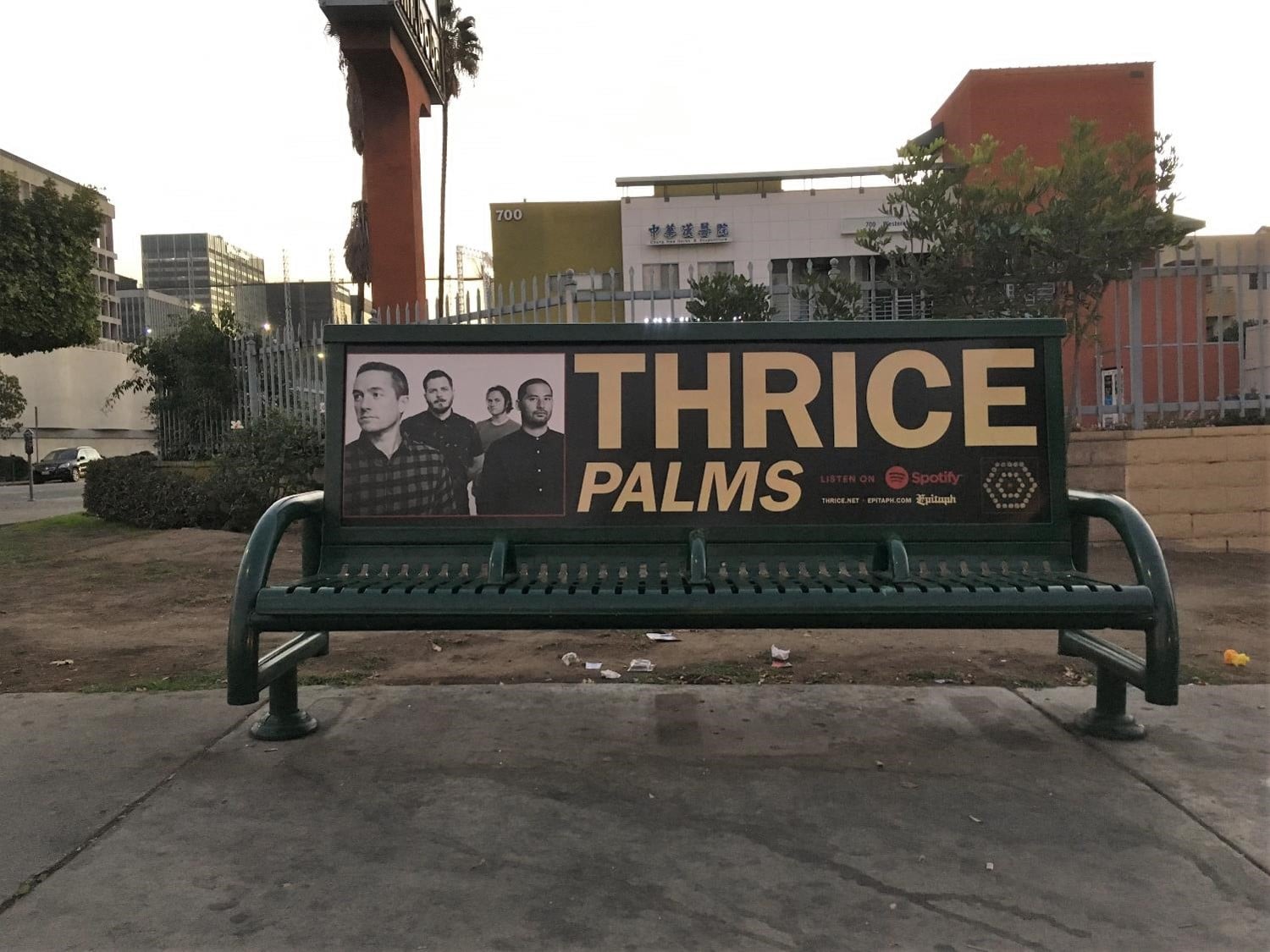 Thrice Bus Bench Silver Lake