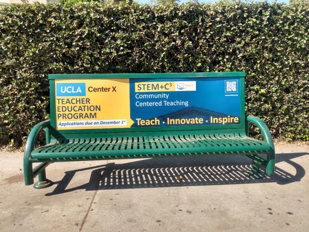 UCLA Bench in Front of USC