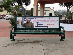 Bus Bench Ad Thai Machine